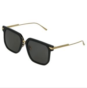 NEW BOTTEGA VENETA SQUARE WOMEN BLACK SUNGLASSES BV1083SA 001 EYEWEAR